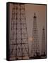 Venezuela Oil Rigs-Art Rickerby-Framed Stretched Canvas