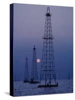 Venezuela Oil Rigs-Art Rickerby-Stretched Canvas