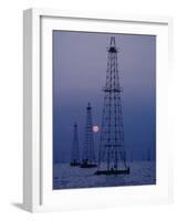 Venezuela Oil Rigs-Art Rickerby-Framed Photographic Print