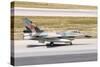 Venezuelan Air Force F-16 Taxiing at Natal Air Force Base, Brazil-Stocktrek Images-Stretched Canvas