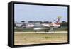 Venezuelan Air Force F-16 Taxiing at Natal Air Force Base, Brazil-Stocktrek Images-Framed Stretched Canvas