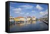 Venezuelan Boats at the Floating Market, Punda, UNESCO World Heritage Site, Willemstad, Curacao-Jane Sweeney-Framed Stretched Canvas