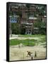 Venezuelan Children Play Soccer at the Resplandor Shantytown-null-Framed Stretched Canvas