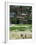 Venezuelan Children Play Soccer at the Resplandor Shantytown-null-Framed Premium Photographic Print