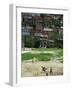 Venezuelan Children Play Soccer at the Resplandor Shantytown-null-Framed Photographic Print