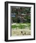 Venezuelan Children Play Soccer at the Resplandor Shantytown-null-Framed Photographic Print