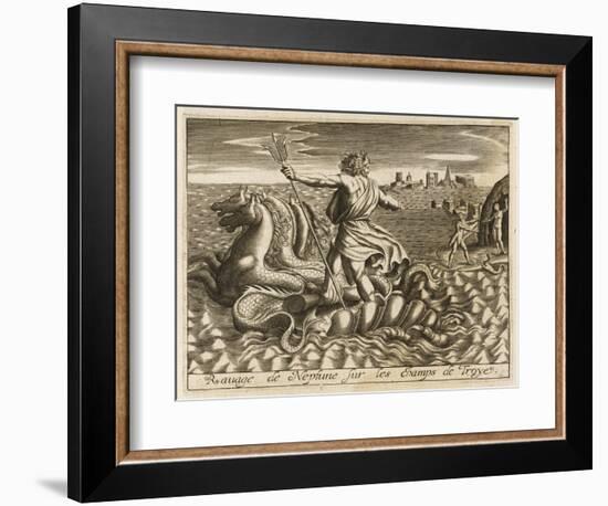 Vengeance of Poseidon-null-Framed Art Print