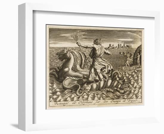 Vengeance of Poseidon-null-Framed Art Print