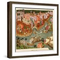 Venice, 1338, after a Manuscript in the Bodleian Library, from 'A Short History of the English…-null-Framed Giclee Print