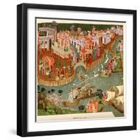 Venice, 1338, after a Manuscript in the Bodleian Library, from 'A Short History of the English…-null-Framed Giclee Print