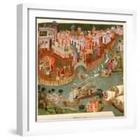 Venice, 1338, after a Manuscript in the Bodleian Library, from 'A Short History of the English…-null-Framed Giclee Print