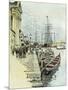 Venice, 1892, a Ferry by Barca across the Giudecca Italy-null-Mounted Giclee Print