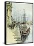 Venice, 1892, a Ferry by Barca across the Giudecca Italy-null-Framed Stretched Canvas