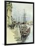 Venice, 1892, a Ferry by Barca across the Giudecca Italy-null-Framed Giclee Print