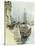 Venice, 1892, a Ferry by Barca across the Giudecca Italy-null-Stretched Canvas