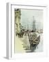 Venice, 1892, a Ferry by Barca across the Giudecca Italy-null-Framed Giclee Print