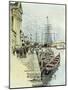 Venice, 1892, a Ferry by Barca across the Giudecca Italy-null-Mounted Giclee Print