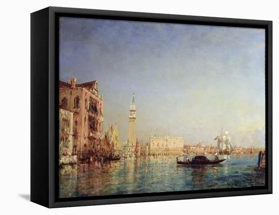 Venice, 19th Century-Felix Francois Georges Philibert Ziem-Framed Stretched Canvas