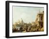 Venice: a View of Santa Maria Della Salute and the Grand Canal from the Piazzetta-Canaletto-Framed Giclee Print