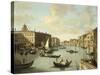 Venice, a View of the Grand Canal-Canaletto-Stretched Canvas