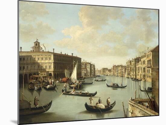 Venice, a View of the Grand Canal-Canaletto-Mounted Giclee Print