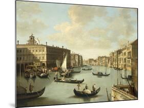 Venice, a View of the Grand Canal-Canaletto-Mounted Giclee Print