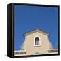 Venice Architectural Detail of Tiled Roof with Arched Window-Mike Burton-Framed Stretched Canvas