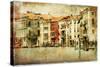 Venice, Artwork In Painting Style-Maugli-l-Stretched Canvas