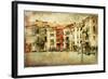 Venice, Artwork In Painting Style-Maugli-l-Framed Art Print