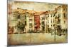 Venice, Artwork In Painting Style-Maugli-l-Mounted Art Print