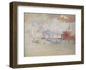 Venice, as Seen from the Lagoon-J. M. W. Turner-Framed Giclee Print