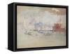 Venice, as Seen from the Lagoon-J. M. W. Turner-Framed Stretched Canvas