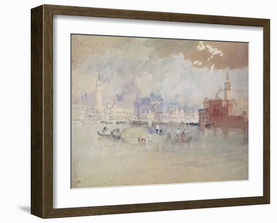 Venice, as Seen from the Lagoon-J. M. W. Turner-Framed Giclee Print