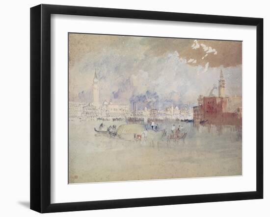 Venice, as Seen from the Lagoon-J. M. W. Turner-Framed Giclee Print