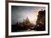 Venice at Night-Alexej Bogoljubov-Framed Art Print