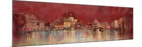 Venice at Night-Kemp-Mounted Premium Giclee Print