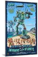 Venice Beach, California - Atlantean Invaders-Lantern Press-Mounted Art Print