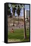 Venice Beach, California - Boardwalk Scene-Lantern Press-Framed Stretched Canvas