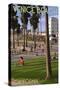 Venice Beach, California - Boardwalk Scene-Lantern Press-Stretched Canvas