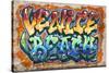 Venice Beach, California - Graffiti-Lantern Press-Stretched Canvas