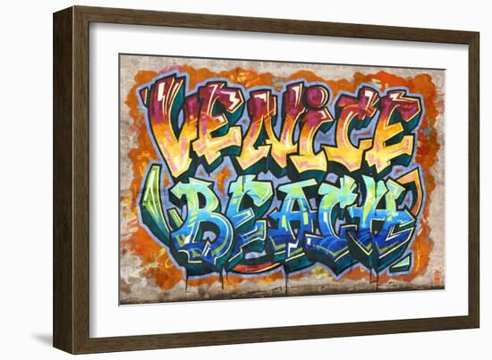 Venice Beach, California - Graffiti-Lantern Press-Framed Art Print