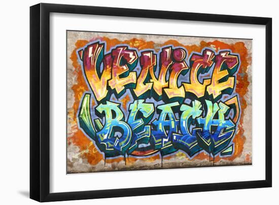 Venice Beach, California - Graffiti-Lantern Press-Framed Art Print