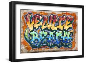 Venice Beach, California - Graffiti-Lantern Press-Framed Art Print