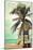 Venice Beach, California - Lifeguard Shack and Palm-Lantern Press-Mounted Art Print