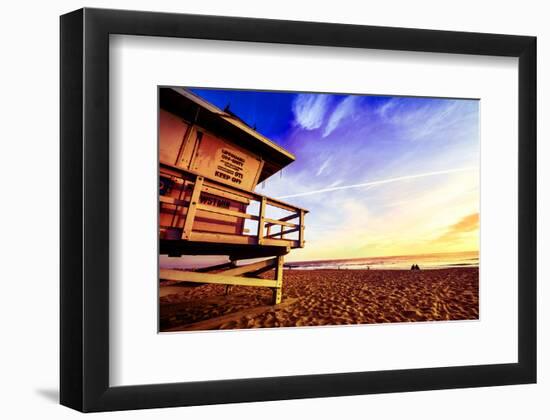 Venice Beach Lifeguard Stand-null-Framed Art Print