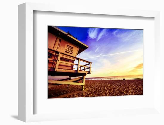 Venice Beach Lifeguard Stand-null-Framed Art Print