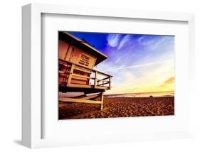 Venice Beach Lifeguard Stand-null-Framed Art Print