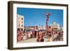 Venice Beach Muscle Men, Retro-null-Framed Art Print