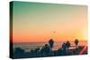 Venice Beach Sunset - LA-Andrew Shiels-Stretched Canvas