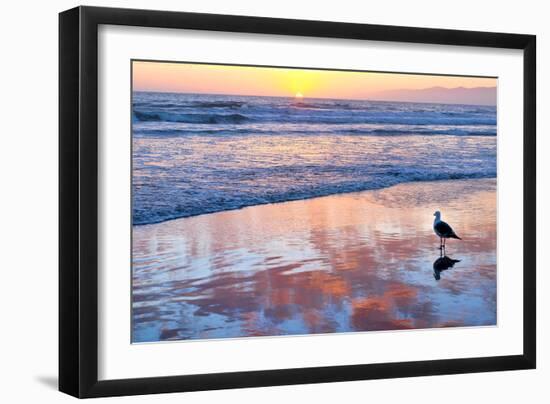 Venice Beach Sunset-Lori Hutchison-Framed Photographic Print